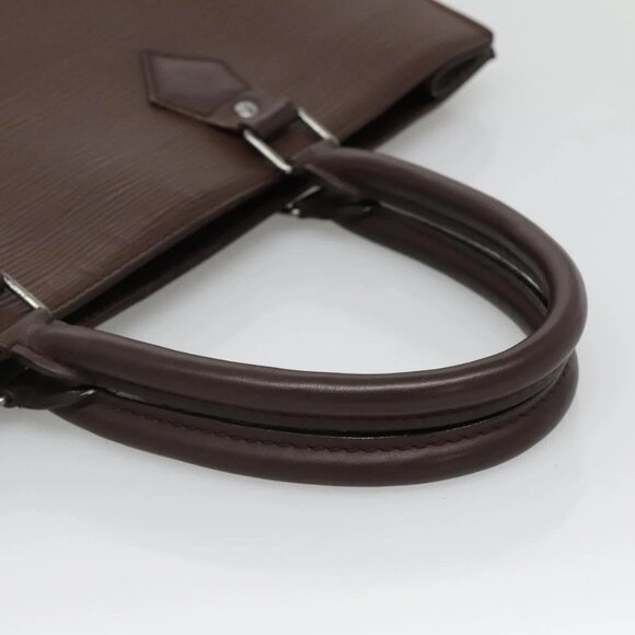 LOUIS VUITTON Epi Sac Plat Hand Bag Mocha - Picture 7 of 16